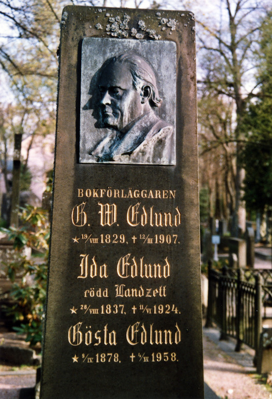 Gustaf Edlund (Helsingfors, Sandudds gamla begravningsplats 20–2–)