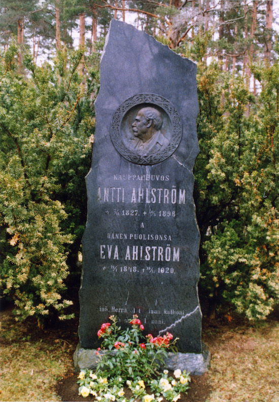 Antti Ahlström (Norrmark kyrkogård, Noormarkun hautausmaa)