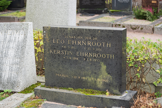 Leo Ehrnrooth (Helsingfors, Sandudds nya begravningsplats 4-26-8)