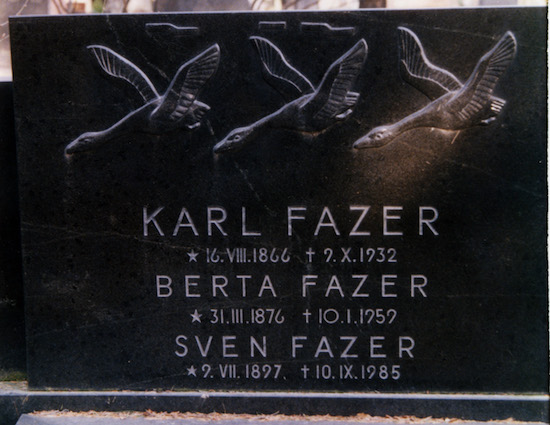 Karl Fazer (Helsingfors, Sandudds gamla begravningsplats 18-18)