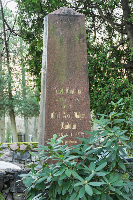 Axel Gadolin (Helsingfors, Sandudds gamla begravningsplatsen 4–1)