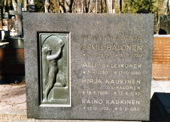 Eemil Halonen (Helsingfors, Sandudds gamla begravningsplats 2-5-1)