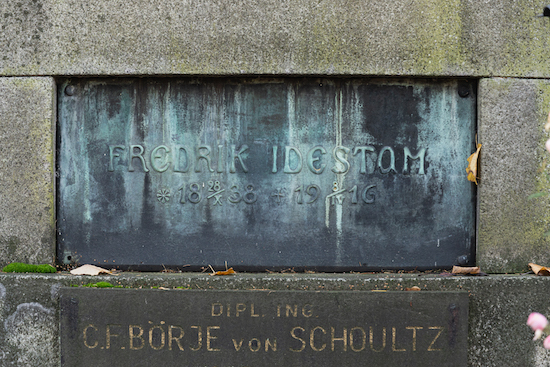 Fredrik Idestam (Helsingfors, Sandudds gamla begravningsplats 10–21)