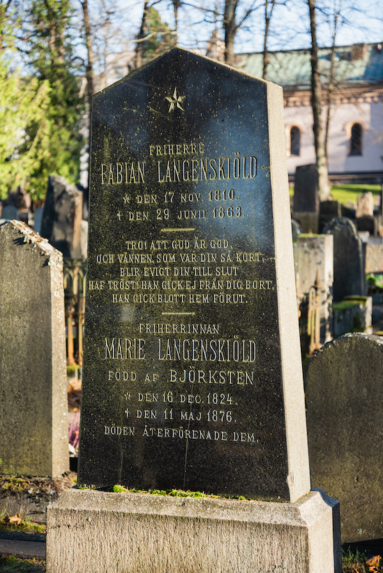 Fabian Langenskiöld (Helsingfors, Sanudds gamla begravningsplats 9–27–1)