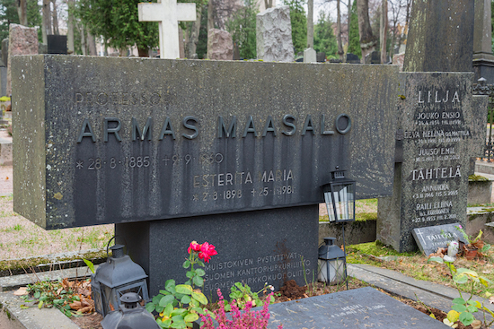Armas Maasalo (Masalin) (Helsingfors, Sandudds gamla begravningsplats 9–25–)