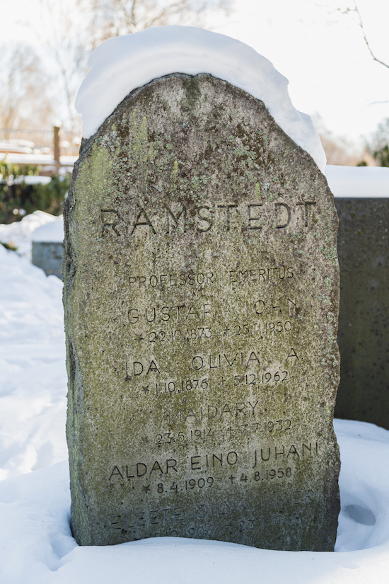 John Ramstedt (Helsingfors, Sandudds nya begravningsplats 6–8–10)