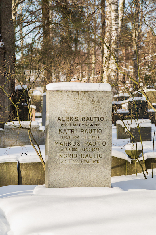 Markus (Markus-setä) Rautio (Helsingfors, Sandudds nya begravningsplats 15-13-1)