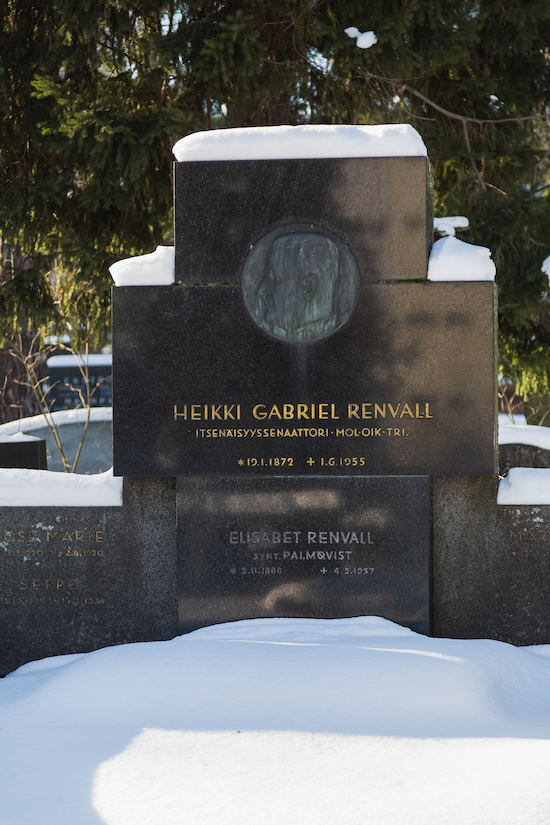 Heikki Renvall (Helsingfors, Sandudds gamla begravningsplats 16–1–)