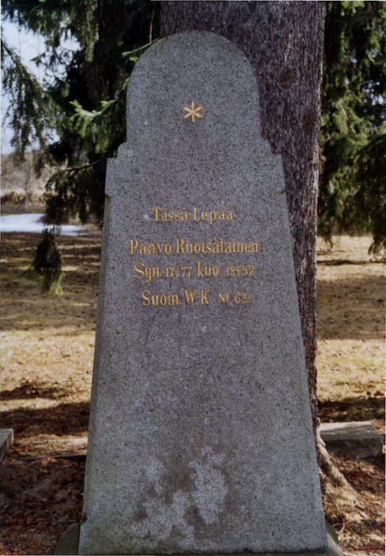 Paavo Ruotsalainen (Nilsiä kyrkogård)