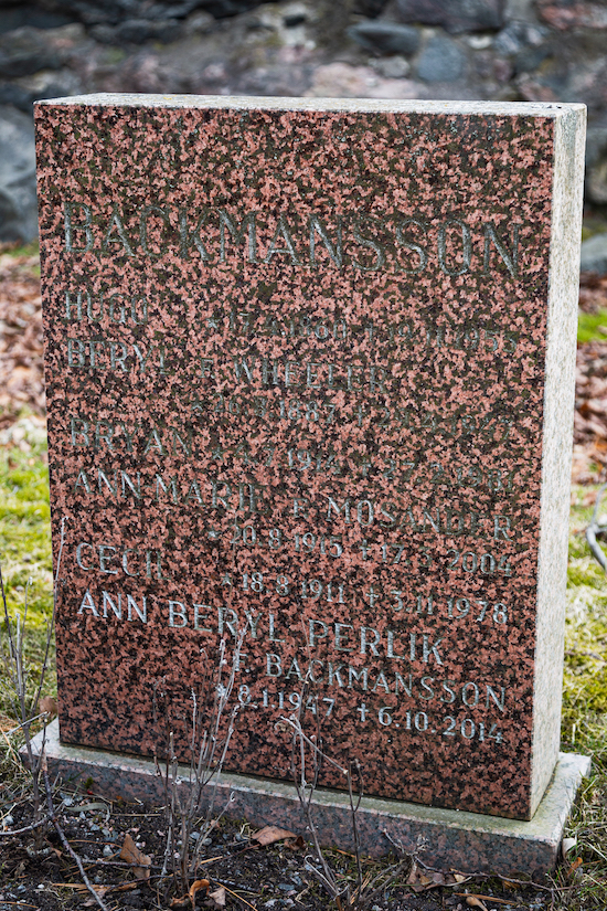 Hugo Backmansson (Helsingfors, Sandudds nya begravningsplats 42–2–31)