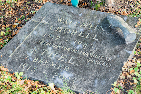 Walentin Chorell (Helsingfors, Sandudds gamla begravningsplats T 21 )